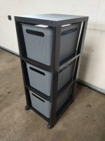 Rotho tower 3x 16 L zwart grijs (2)